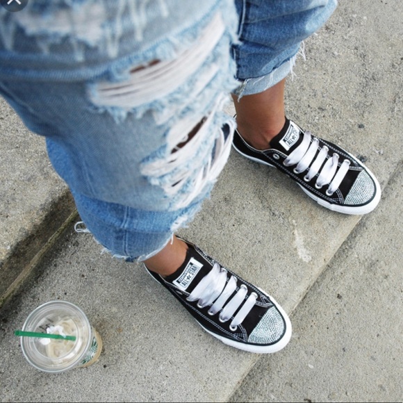 Converse AllStar Adult Fabric Black LT M AUTHENTIC - Picture 5 of 6